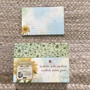 NEW Recipe Box & pack of recipe cards FINAL PRICE